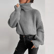 Autumn And Winter Fashion Fall Shoulder Long Sleeve Knitted Loose Pull - My Store