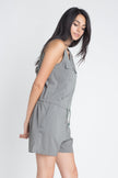 Women's Zip Front Sleeveless Romper - My Store