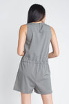 Women's Zip Front Sleeveless Romper - My Store