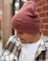 HAAKWEAR Knit Cuffed Beanie - Rusty Burgundy - My Store