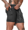 Mens 2 in 1 Fitness Running Shorts