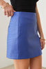 Faux Leather Textured Mini Skirt - My Store