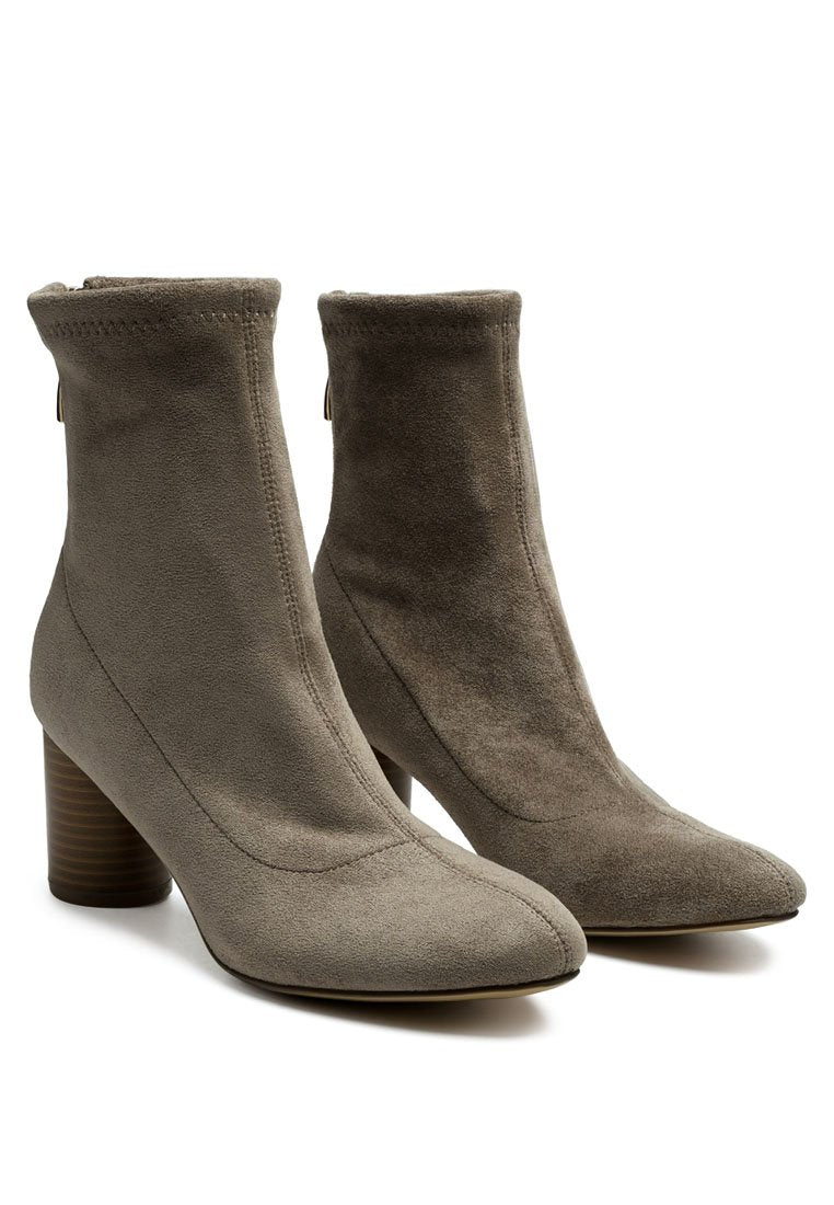 Emerson Micro Suede Ankle Boots - My Store