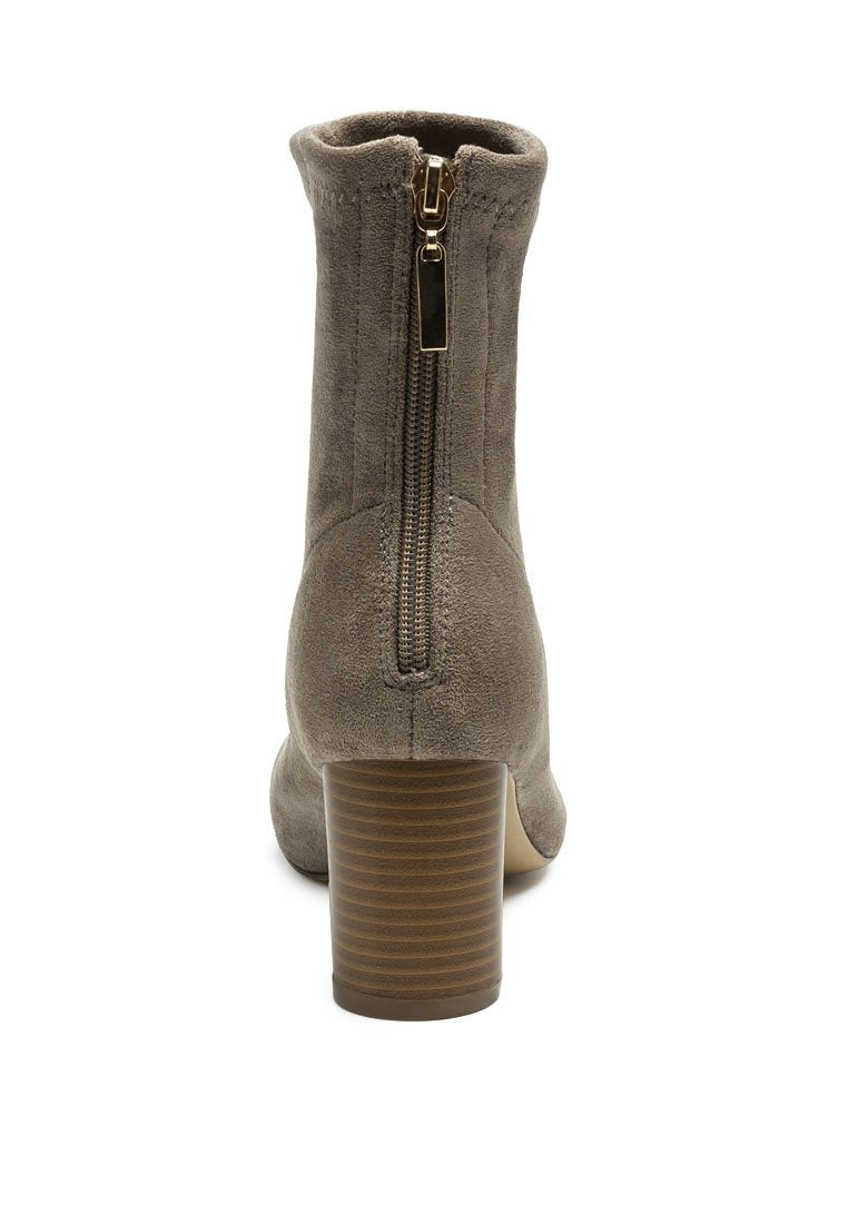 Emerson Micro Suede Ankle Boots - My Store