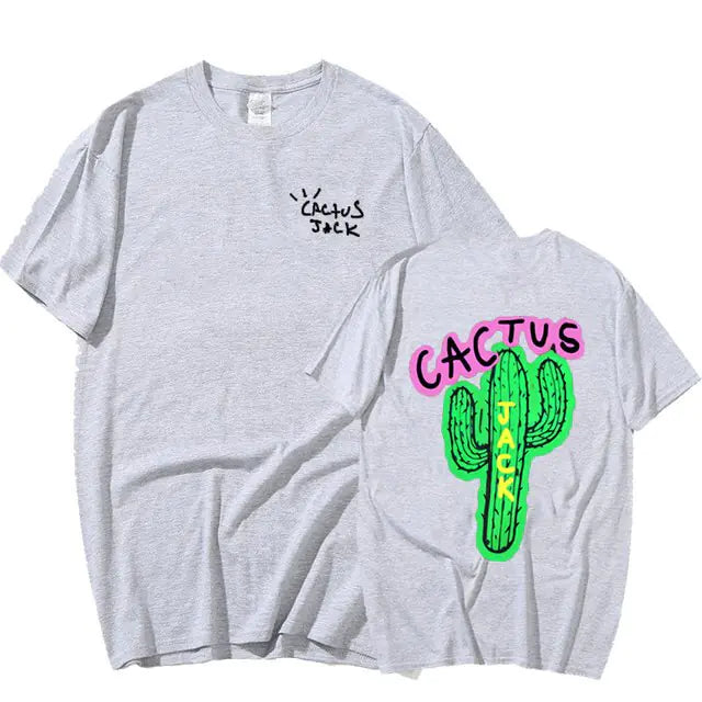 Cactus Print Couple Harajuku T-Shirts - My Store