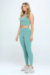 Two Piece Activewear Set with Cut-Out Detail - My Store