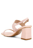 Kirk Elasticated Gussets Block Heel Sandals - My Store