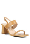 Kirk Elasticated Gussets Block Heel Sandals - My Store