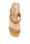 Kirk Elasticated Gussets Block Heel Sandals - My Store