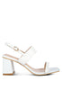 Kirk Elasticated Gussets Block Heel Sandals - My Store