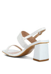 Kirk Elasticated Gussets Block Heel Sandals - My Store