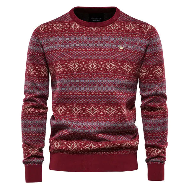 Spliced Cotton Men's Sweater - My Store