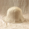 FLORETTE Crochet Bucket Hat In Nude White - My Store