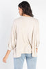 Oatmeal Long Sleeve Puff Ballon Top - My Store