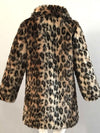 Leopard Print Faux Fur Coat Women 2022 Winter Long Sleeve Turn-down - My Store