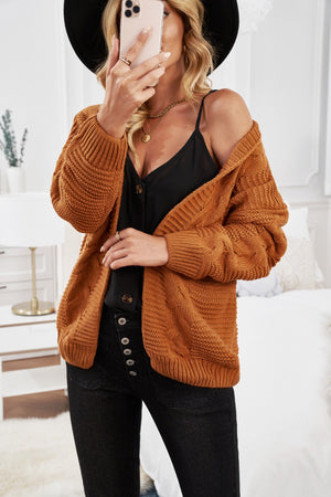 Fashion Khkai Chunky Wide Long Sleeve Knit Cardigan - My Store