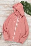 Fashion Pink Zip-up Hoodie Jacket - My Store