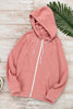 Fashion Pink Zip-up Hoodie Jacket - My Store