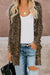 Fashion Leopard Print Button Down Cardigan - My Store