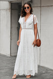 Fill Your Heart White Lace Maxi Dress - My Store