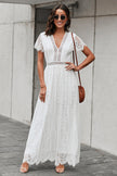 Fill Your Heart White Lace Maxi Dress - My Store