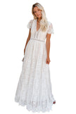 Fill Your Heart White Lace Maxi Dress - My Store