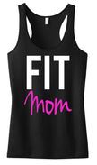 FIT MOM Tank Top, Black Racerback - My Store