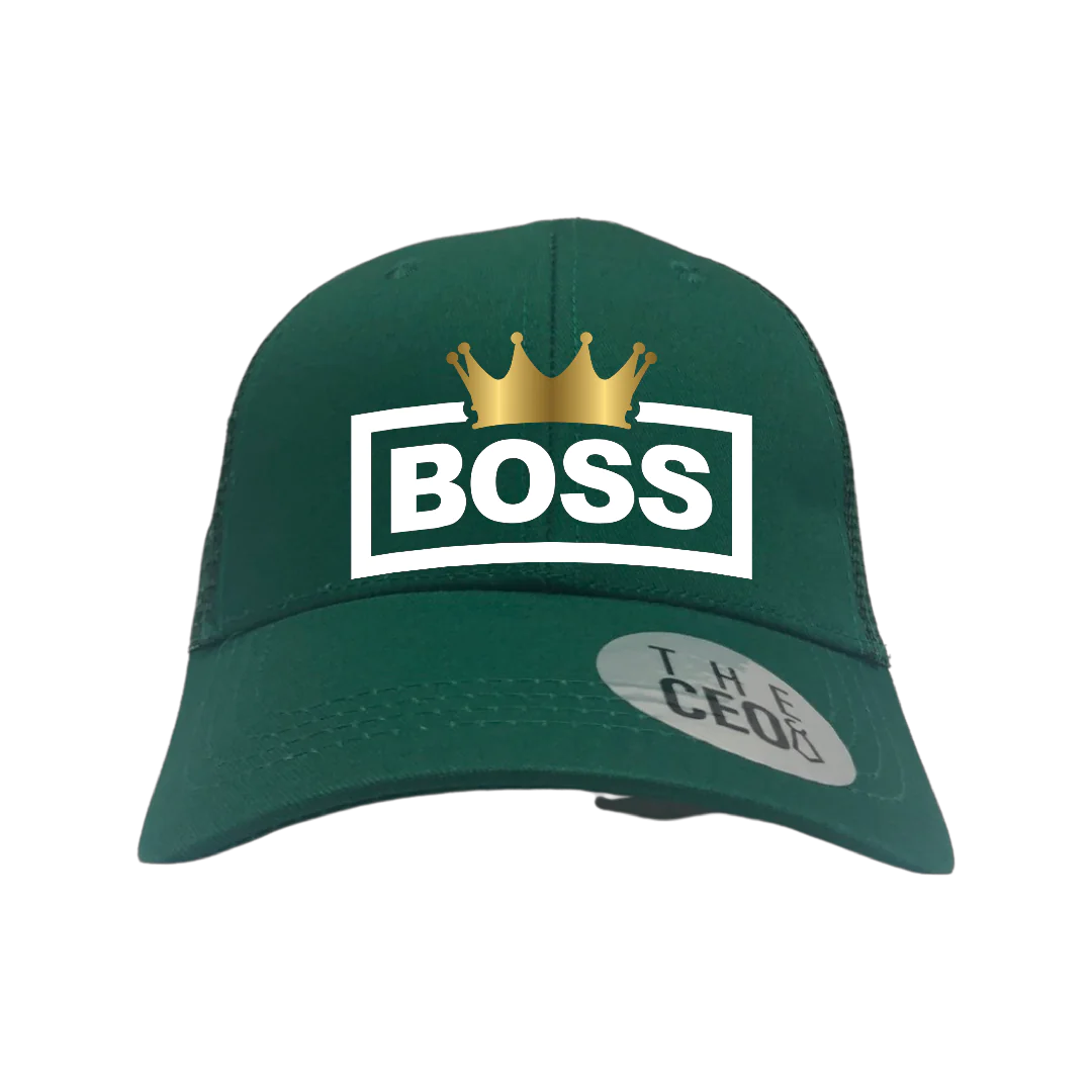 Boss Crown Embroidered Trucker Hat - My Store