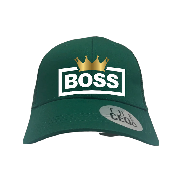 Boss Crown Embroidered Trucker Hat