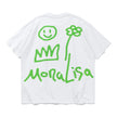 Graffiti Mona Lisa Smile Face Streetwear T-Shirts - My Store