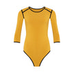 GIRL Two tone Eco bodysuit in Canary Yellow - My Store