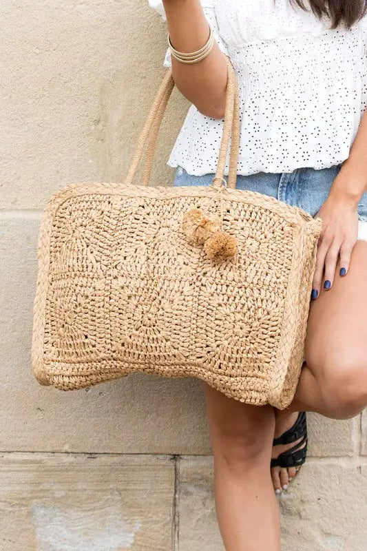 Straw Traveler Tote - My Store