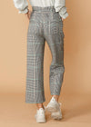 Women's Plaid Tie Waist Cropped Pants in Fall Glen - My Store