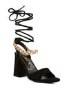 Gone Gurl Metal Chain Lace Up Sandals - My Store