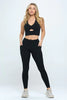 Two Piece Activewear Set with Cut-Out Detail - My Store