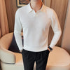 Sweaters/Male Casual Long Sleeve V-neck Knitted Pullover - My Store