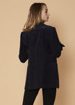 Women's Corduroy Double Breasted Blazer in Midnight - My Store