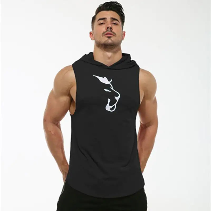 Hooded Sleeveless Men's Vest - My Store