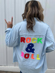 Rock & Roll Denim Button Up - My Store