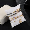 Multi Layered Gold Shell Pendant Chains Ankle Bracelet - My Store