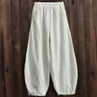 Cotton Linen Style Bloomers Wide Leg Pants - My Store