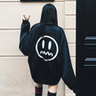 Women Street Style Oversize Demon Cry Embroidery Coat