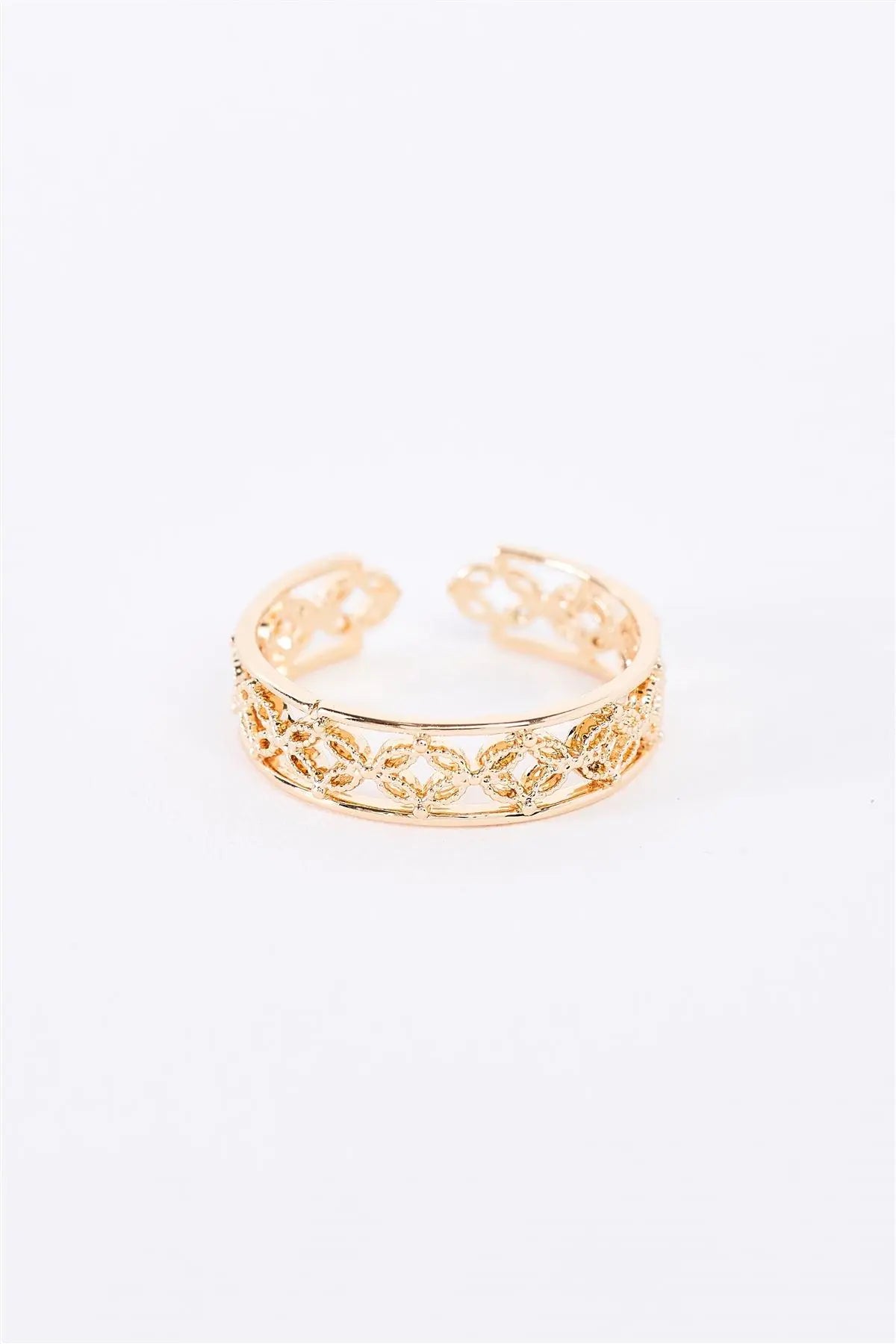 Gold Wide Cut-Out Ring - My Store