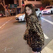 Winter Leopard Print Jacket Women's Stand collar Warm Parkas Outwear - My Store