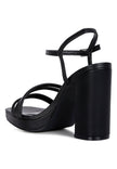 Whiskers High Heel Platform Strappy Sandals - My Store