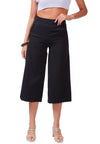 High Rise Cropped Culottes Trousers - My Store