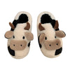 Home Cartoon Cow Fur Cotton Slippers