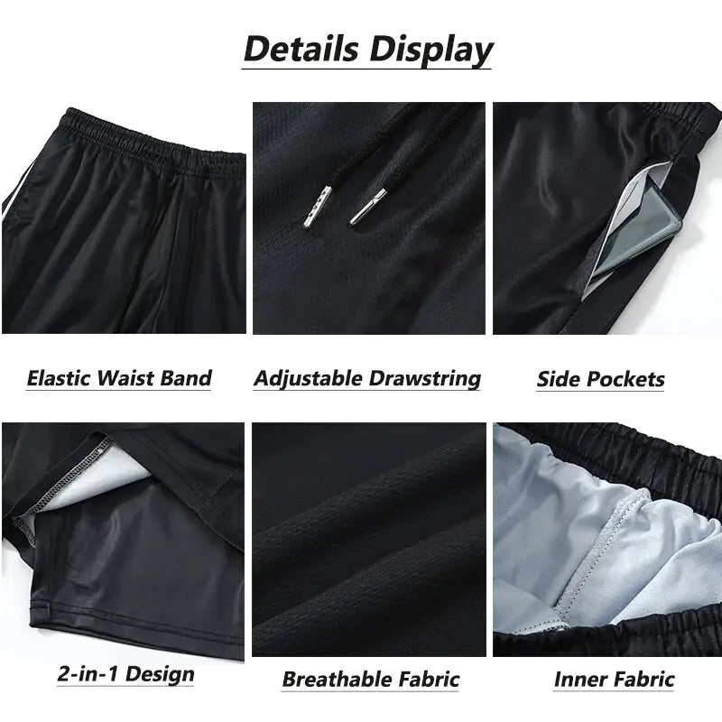 2 in-1 Compression Shorts for Men - My Store