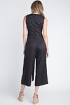 Women's Sleeveless Tie Jumpsuit with Slit - My Store