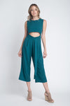 Women's Sleeveless Tie Jumpsuit with Slit - My Store